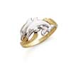 
14k Two-Tone Dolphin Ring
