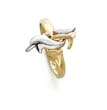 
14k Two-Tone Double Dolphins Ring
