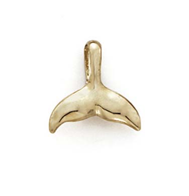
14k Yellow Gold Polished Whale Tail Pendant
