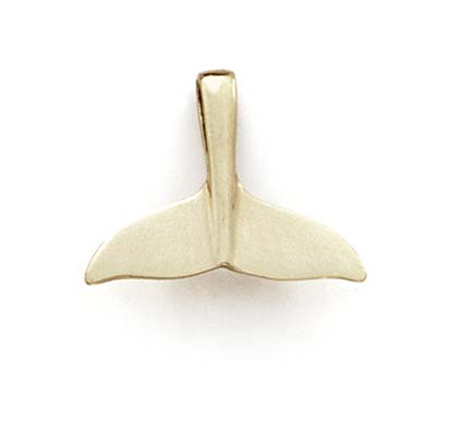 
14k Yellow Gold Polished Whale Tail Pendant
