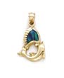 
14k Opal Dolphin Pendant
