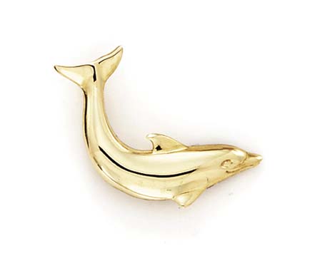 
14k Yellow Gold Polished Dolphin Pendant
