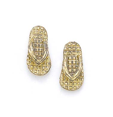 
14k Yellow Gold Flip-Flop Stud Earrings
