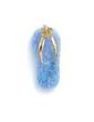 
14k Light Blue Opal Flip-Flop Pendant
