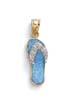 
14k Two-Tone Blue Opal Flip-Flop Diamond 
