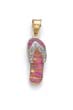 
14k Two-Tone Pink Opal Flip-Flop Diamond 
