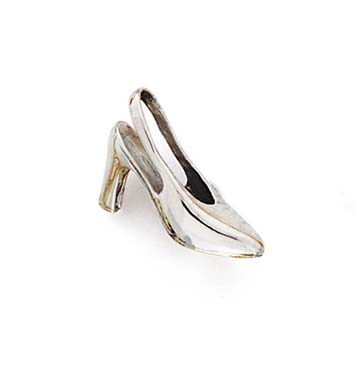 
14k White Gold Ladys Shoe Pendant
