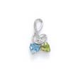 
Sterling Silver Blue Topaz and Peridot Pe

