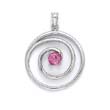 
Sterling Silver Created Pink Sapphire Swi
