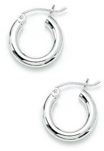 
Sterling Silver 3x16mm Polished Hoop Earrings
