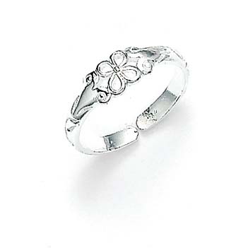 
Sterling Silver Cutout Flower Toe Ring
