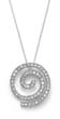 
Sterling Silver Cubic CZ Spiral Pendant
