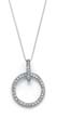 
Sterling Silver Cubic Zirconia CZ Circle 
