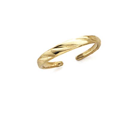 
14k Yellow Gold Polished Band Toe Ring

