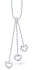 
SS Italian 16I Bead necklace Beaded Heart
