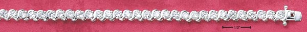 
Sterling Silver 7 In Cubic Zirconia S Design Tennis Bracelet
