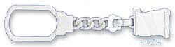 
Sterling Silver 4 In Long Key Chain 15x23mm Diploma Shape Engravable Area
