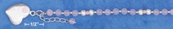 
Sterling Silver 6 In Adj. Rose Quartz Childs Beaded Bracelet
