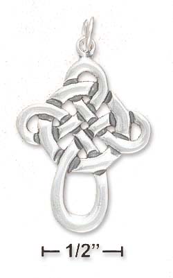 
Sterling Silver Celtic Knot Cross Pendant (Approx. 1.5 Inch)
