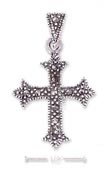 
SS Dainty Marcasite Cross Charm Pointed T

