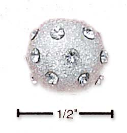 
Sterling Silver April Fireball Slide Charm (2mm Center Hole)
