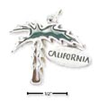 
Sterling Silver Enameled Palm Tree Charm 
