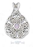 
SS Celtic Knot Wreath With 5mm Amethyst C
