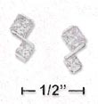 
Sterling Silver 3mm 4mm Square Princess C
