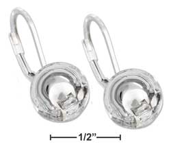 
Sterling Silver 10mm Stationary Ball Earrings With Leverback
