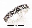 
Sterling Silver Marcasite 4mm Ring Square
