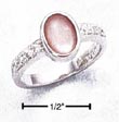 
Sterling Silver Ring Oval Pink Mop Center
