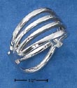 
Sterling Silver Ladies Reversible 2 Band 
