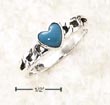 
Sterling Silver Small Turquoise Heart On 
