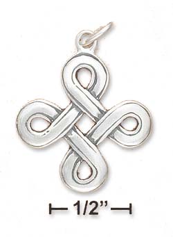 
Sterling Silver Simple Celtic Knot Pendant (Approx. 1 Inch)
