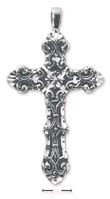 
Sterling Silver Ornate Cross With Exquisi
