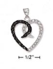 
SS 20mm Overlapping Open Heart Pendant Wi
