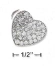
SS 17mm Pave CZ Curled Heart Pendant (Bai
