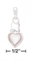 
Sterling Silver 8mm Pink Mother Of Pearl 
