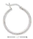 
Sterling Silver 20mm Tubular Hoop With Fr
