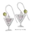 
Sterling Silver Martini Glass Clear CZ an
