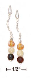 
Sterling Silver Multicolor Amber Beads Po
