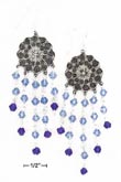 
SS Flat Floral Disk Earrings 5 strands Of
