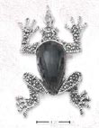 
SS Marcasite Frog Pendant With Genuine On
