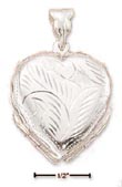 
Sterling Silver Medium Four Way Etched He
