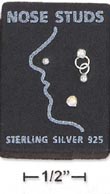 
Sterling Silver Plain Ball Iridescent/Clr
