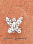 
Sterling Silver Jellywire Butterfly Clear

