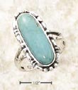 
Sterling Silver Elongated Oval Turquoise 
