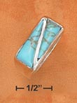 
Sterling Silver Mens Ring With Turquoise 
