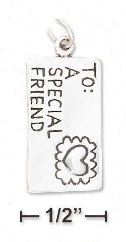 
Sterling Silver Special Friend Love Letter Charm Lettering
