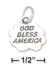 
Sterling Silver God Bless America In Clou
